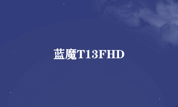 蓝魔T13FHD