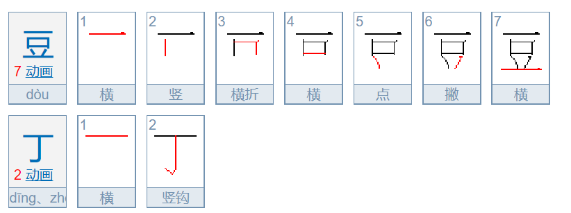 豆丁是什么意思