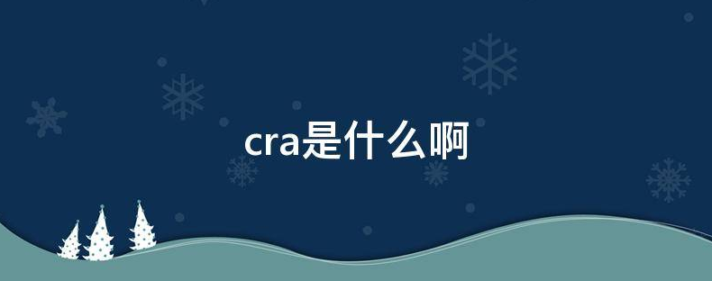 cra是什么啊