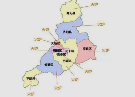 在济南市搜索济南山大路属于哪个区