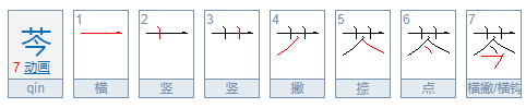 芩是怎么读的