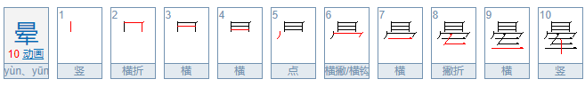 “晕”有几个读音？