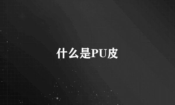 什么是PU皮