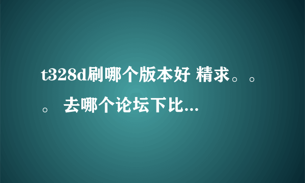 t328d刷哪个版本好 精求。。。 去哪个论坛下比较好 刷完可以当猫连接笔记本上网吗