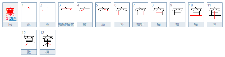 窠怎么读音是什么