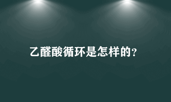 乙醛酸循环是怎样的？