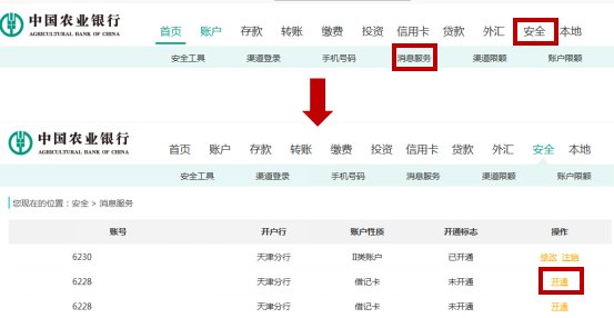 怎么开通短信提醒