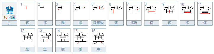 冀的拼音是什么