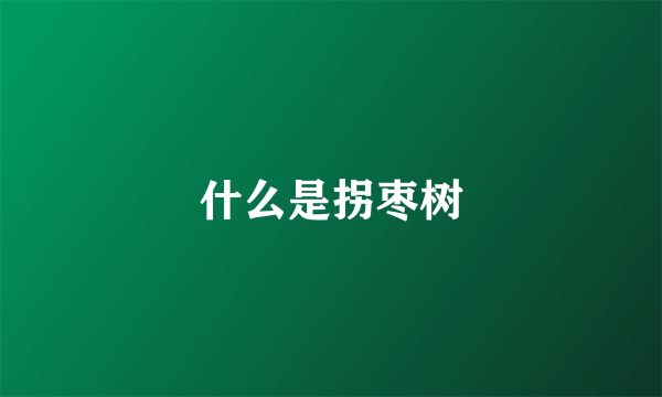 什么是拐枣树