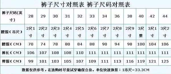 29码牛仔裤是大码还是中码