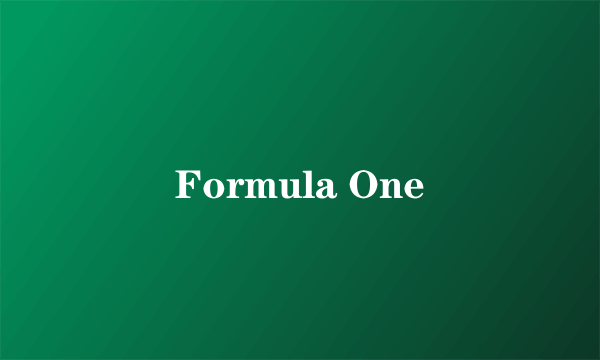 Formula One