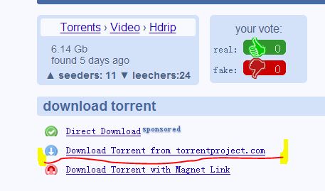 torrentproject上的资源怎么下载