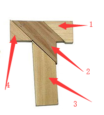 四巧板，T字之谜，该怎么拼成T字，可以翻正反
