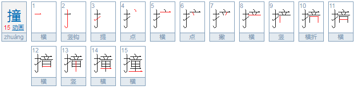 撞的拼音是什么