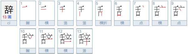 辞的意思是什么？