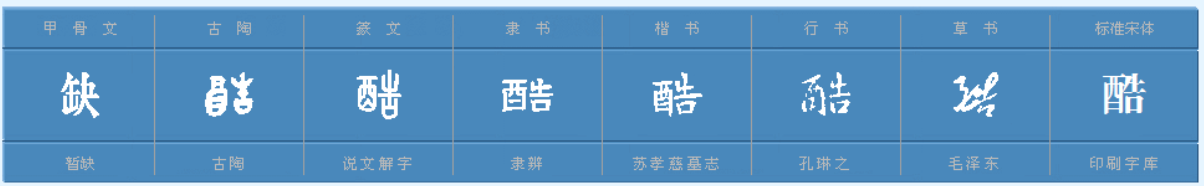 “酷”字意思是什么