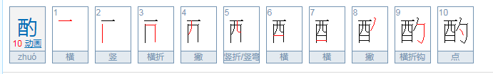 酌是什么意思？