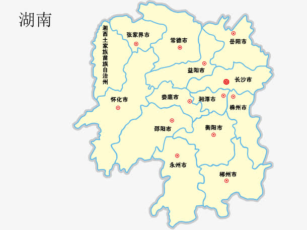 湖南省地图全图高清版