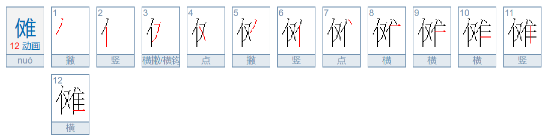 傩字怎样读？