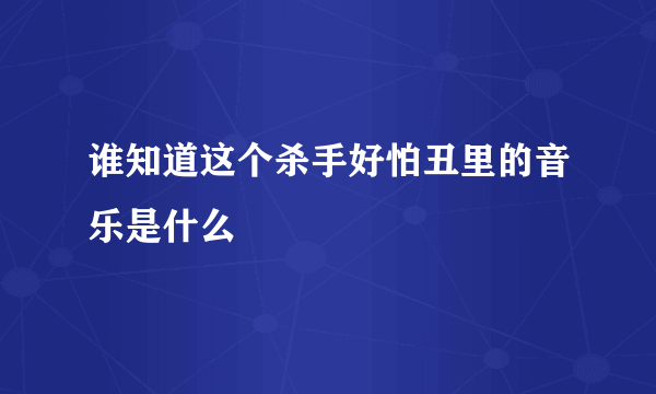 谁知道这个杀手好怕丑里的音乐是什么