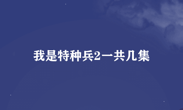 我是特种兵2一共几集