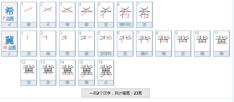 希冀是什么意思？