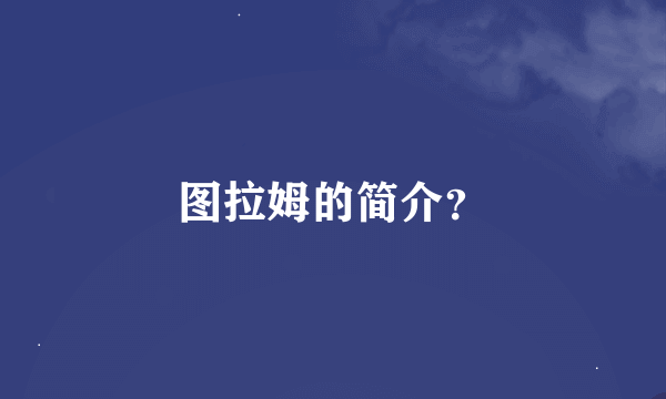 图拉姆的简介？