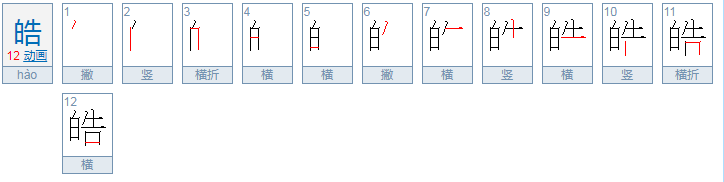 皓天是什么意思？