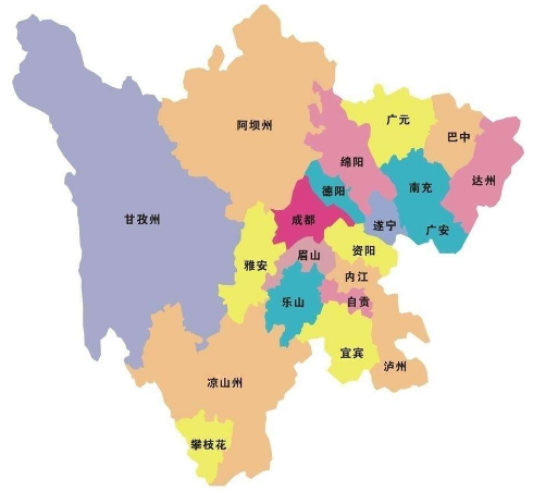 四川的行政区划