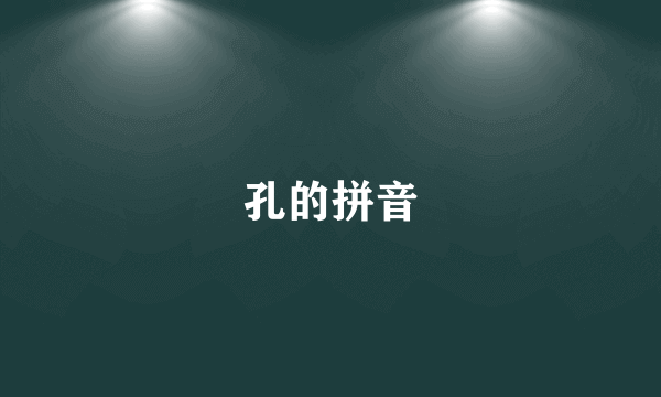 孔的拼音