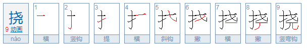 挠怎么读啊！