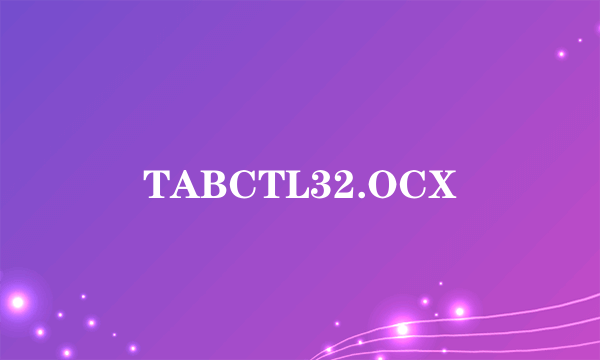 TABCTL32.OCX