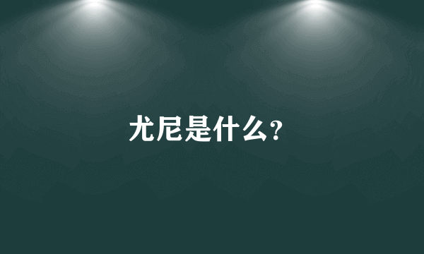 尤尼是什么？