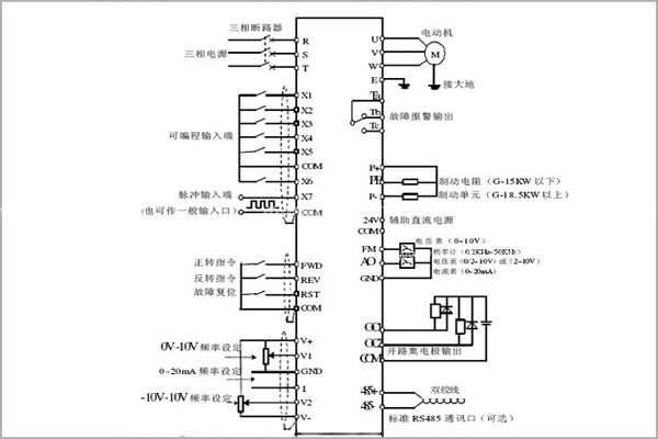 变频器的接线图和工作原理