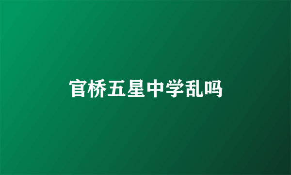 官桥五星中学乱吗