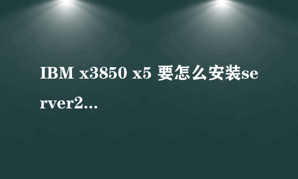 IBM x3850 x5 要怎么安装server2003 ,现在已经给服务器上已经挂存储了,而且有数据?