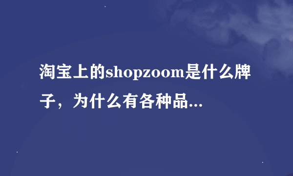 淘宝上的shopzoom是什么牌子，为什么有各种品牌的衣服呢？？