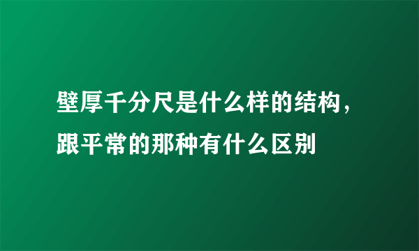 壁厚千分尺是什么样的结构，跟平常的那种有什么区别