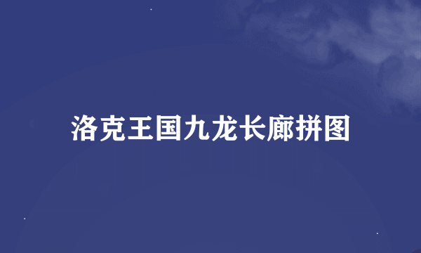 洛克王国九龙长廊拼图