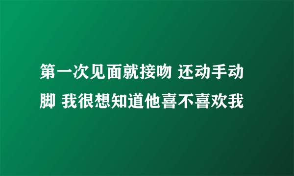 第一次见面就接吻 还动手动脚 我很想知道他喜不喜欢我