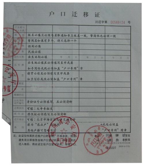 把户口转回原籍需要什么手续？