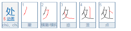 处是什么意思