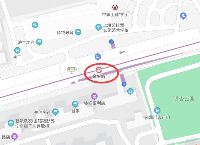 上海地铁5号线金平路属于上海那个区？