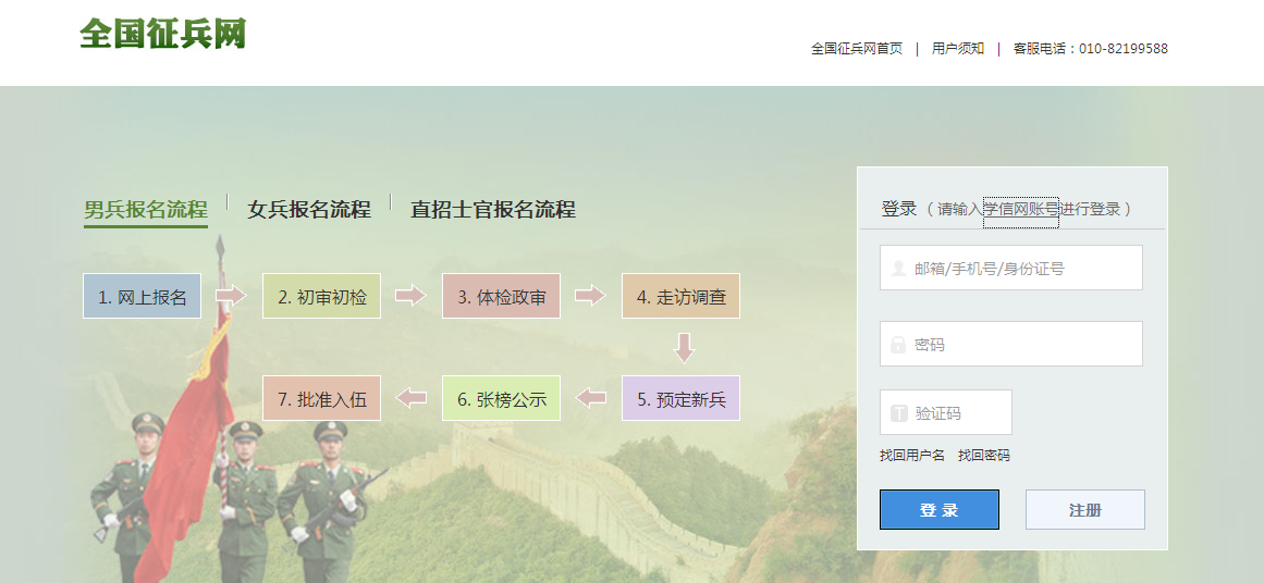 全国征兵网兵役登记