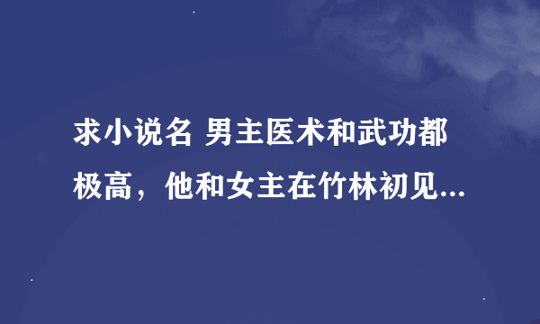 求小说名 男主医术和武功都极高，他和女主在竹林初见，后来男主为救女主掉下悬崖，女主头发变成了红色。