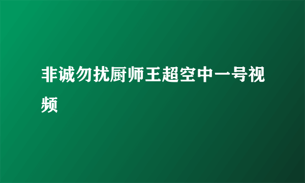 非诚勿扰厨师王超空中一号视频