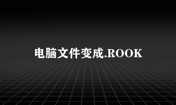 电脑文件变成.ROOK