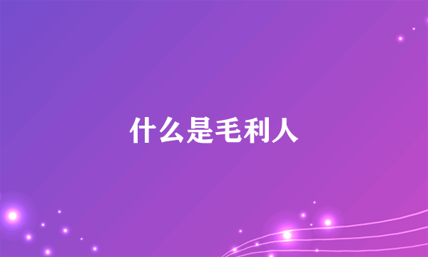 什么是毛利人