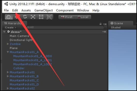 unity5.0怎么改成中文界面