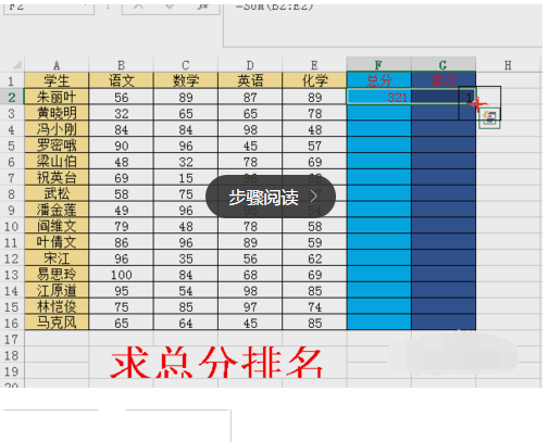 Excel表格里的名次用什么函数公式求?